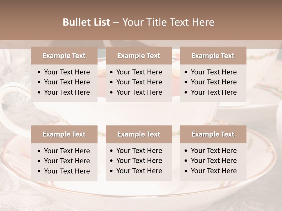 Tea Afternoon Breakfast PowerPoint Template