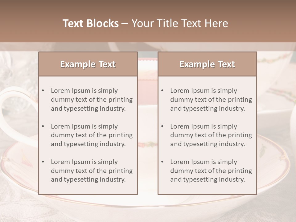 Tea Afternoon Breakfast PowerPoint Template
