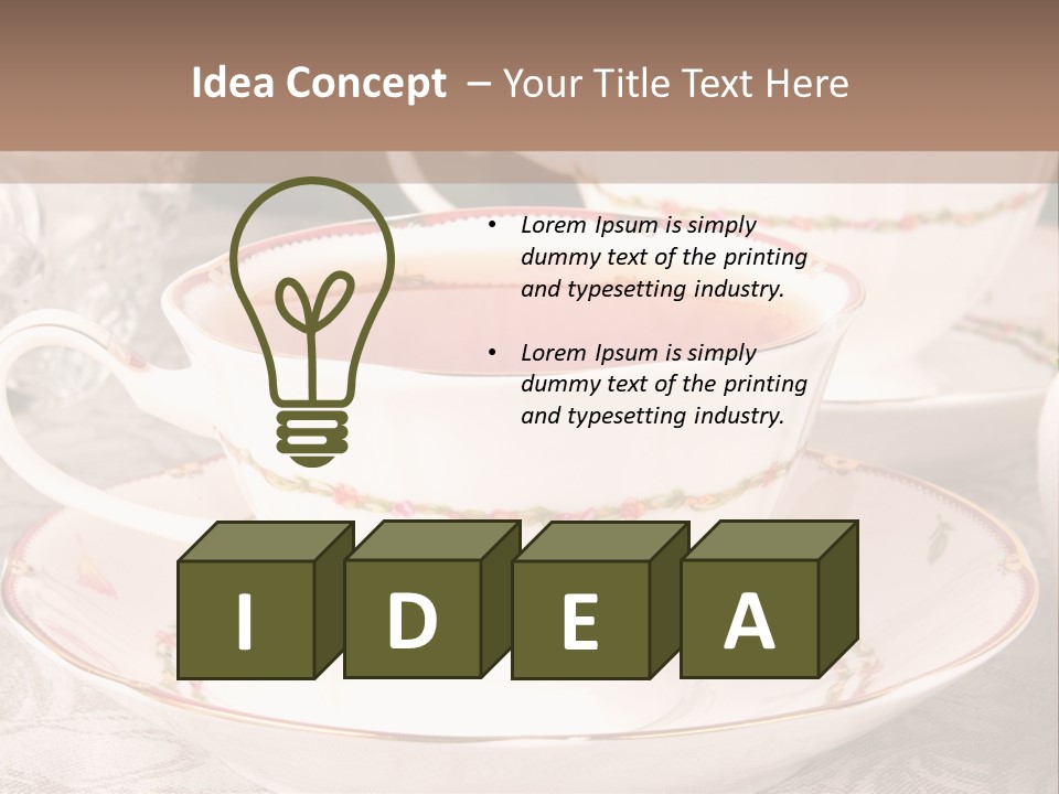 Tea Afternoon Breakfast PowerPoint Template