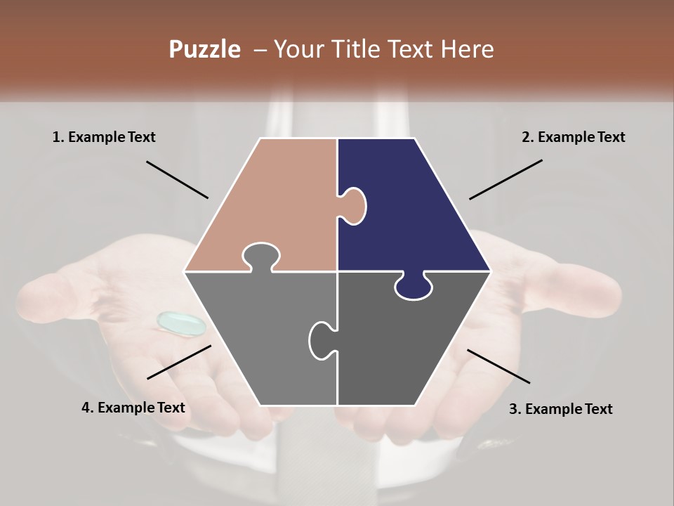 Health Tablet Holding PowerPoint Template