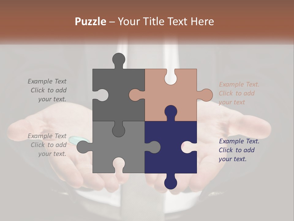 Health Tablet Holding PowerPoint Template