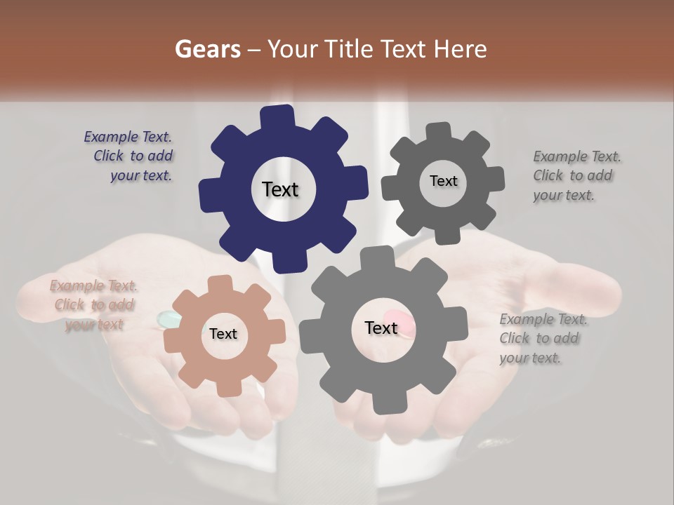 Health Tablet Holding PowerPoint Template