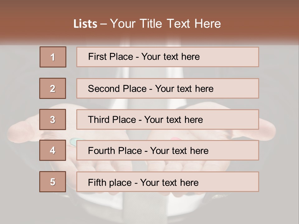Health Tablet Holding PowerPoint Template