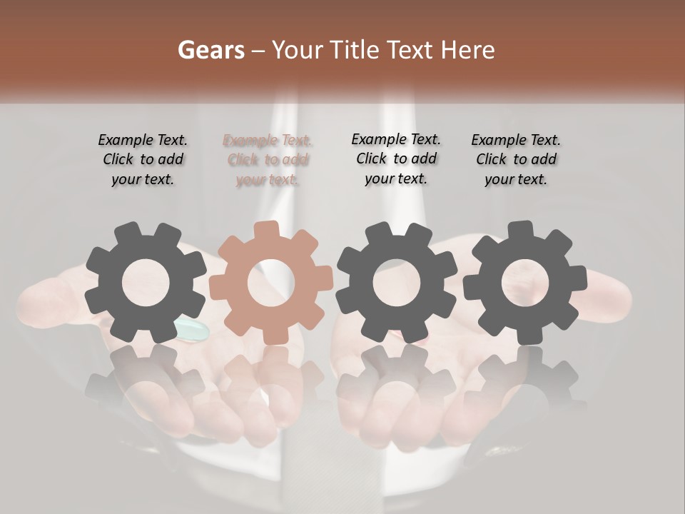 Health Tablet Holding PowerPoint Template