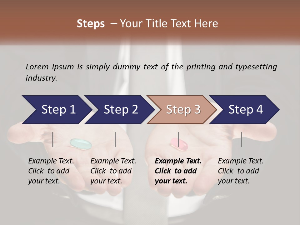 Health Tablet Holding PowerPoint Template
