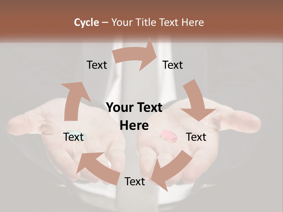 Health Tablet Holding PowerPoint Template