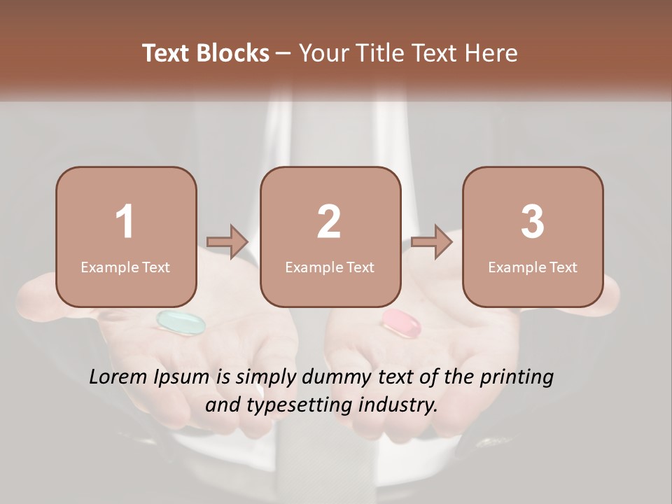 Health Tablet Holding PowerPoint Template