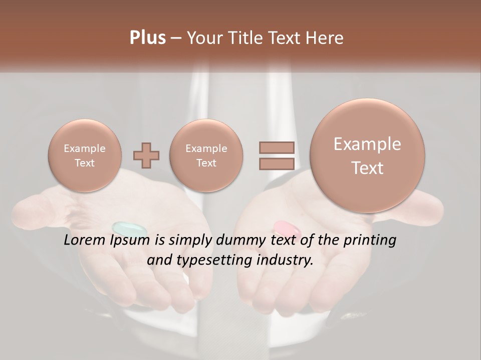 Health Tablet Holding PowerPoint Template
