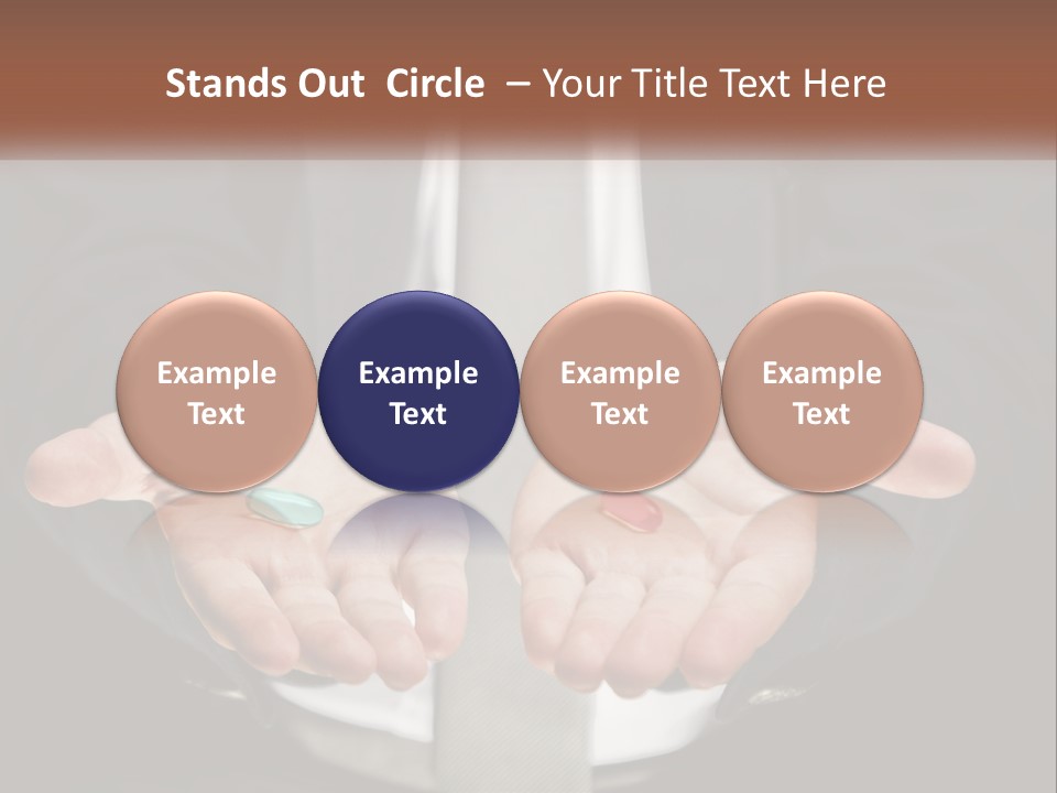 Health Tablet Holding PowerPoint Template