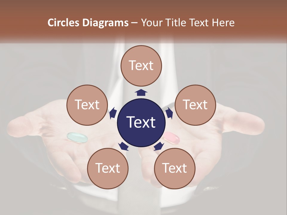 Health Tablet Holding PowerPoint Template