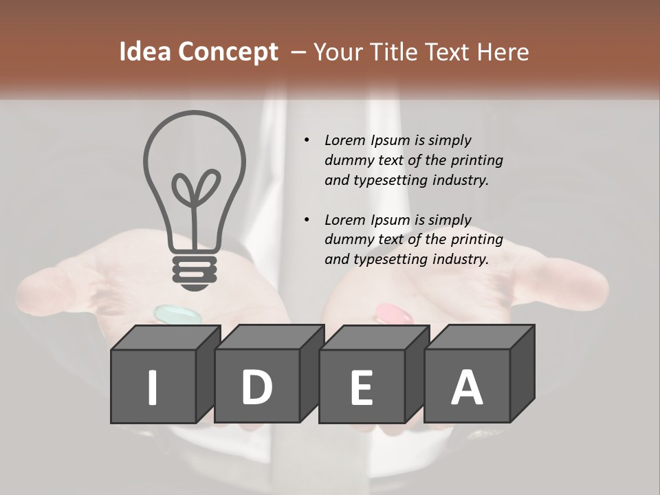 Health Tablet Holding PowerPoint Template