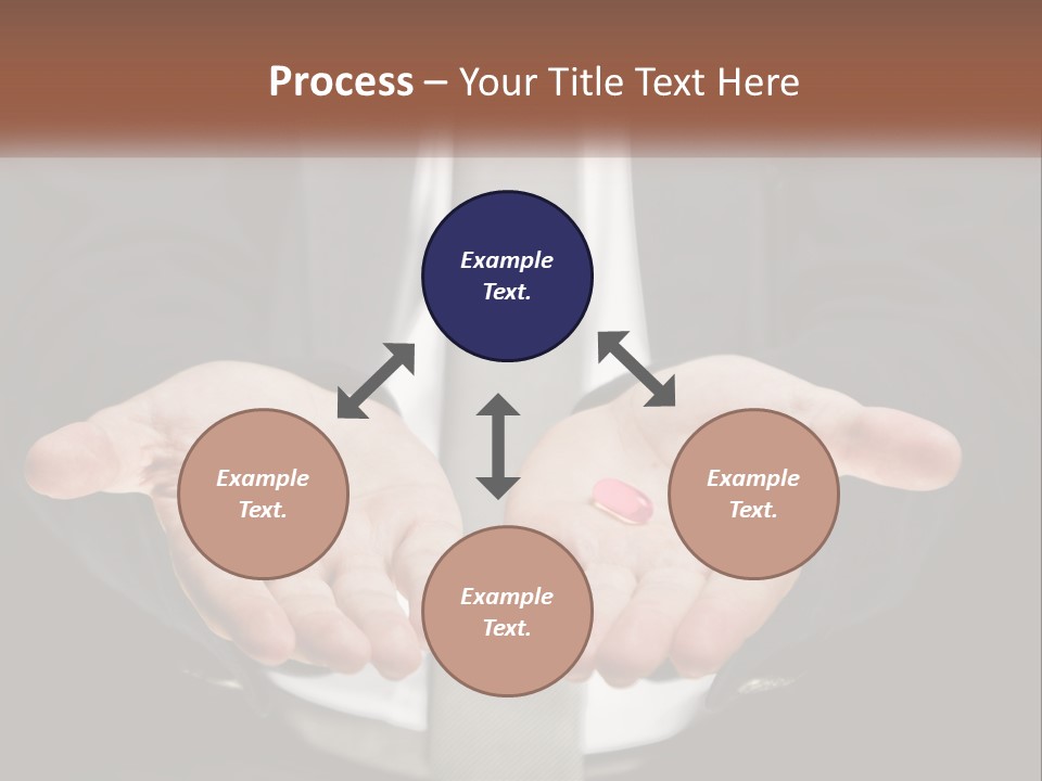 Health Tablet Holding PowerPoint Template