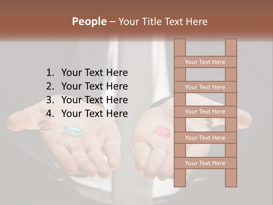 Health Tablet Holding PowerPoint Template