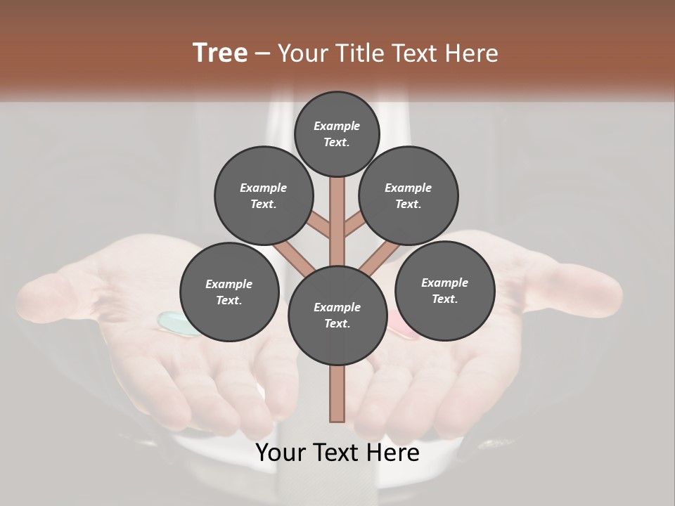 Health Tablet Holding PowerPoint Template