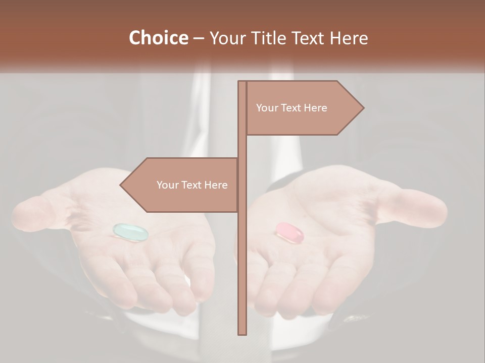 Health Tablet Holding PowerPoint Template