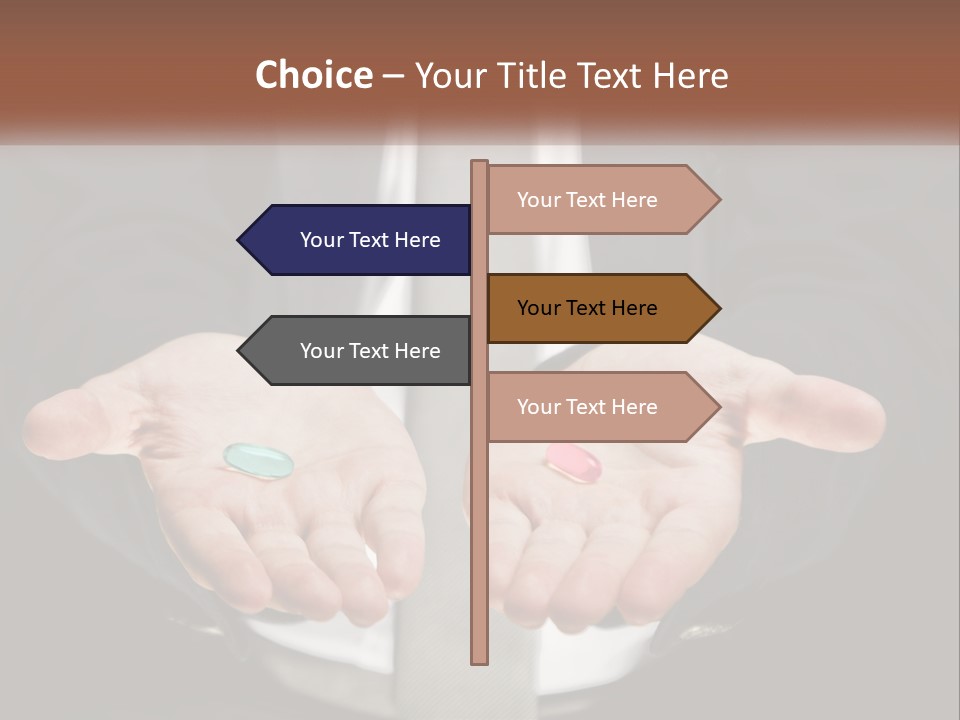 Health Tablet Holding PowerPoint Template