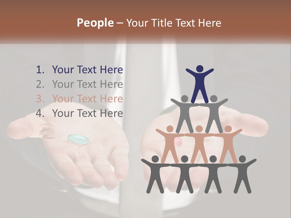 Health Tablet Holding PowerPoint Template