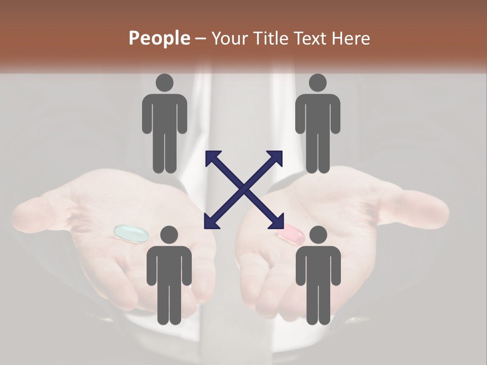 Health Tablet Holding PowerPoint Template