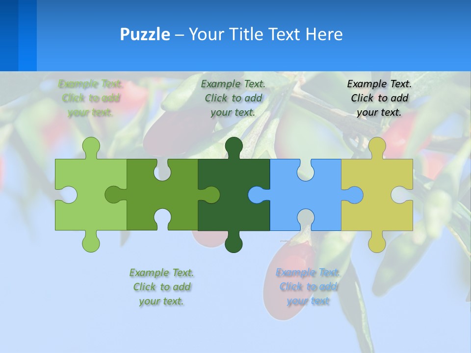 Antiaging Goji Barbarum PowerPoint Template