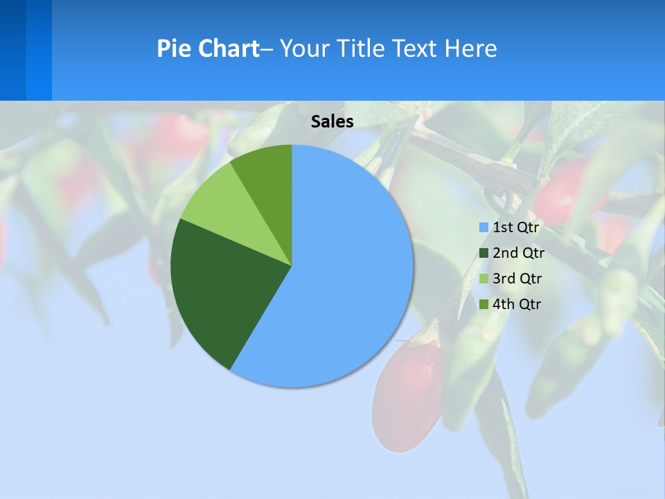 Antiaging Goji Barbarum PowerPoint Template