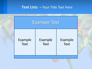Antiaging Goji Barbarum PowerPoint Template