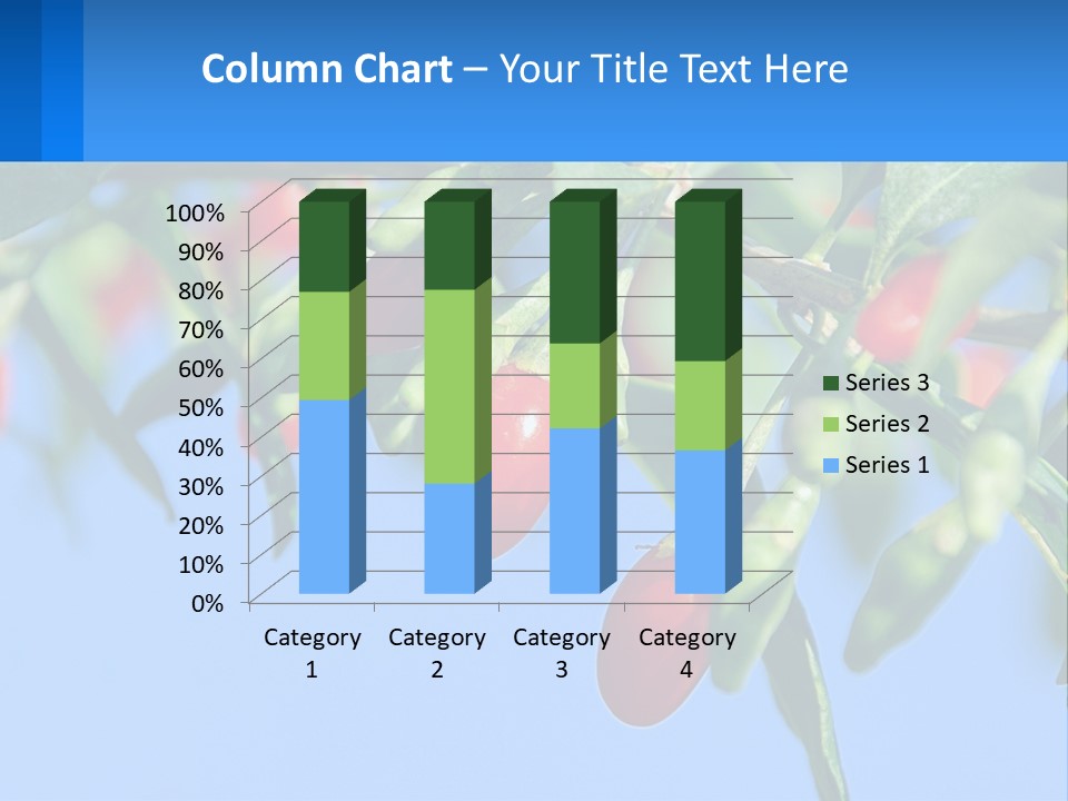 Antiaging Goji Barbarum PowerPoint Template