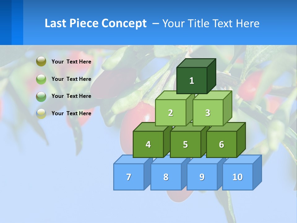 Antiaging Goji Barbarum PowerPoint Template