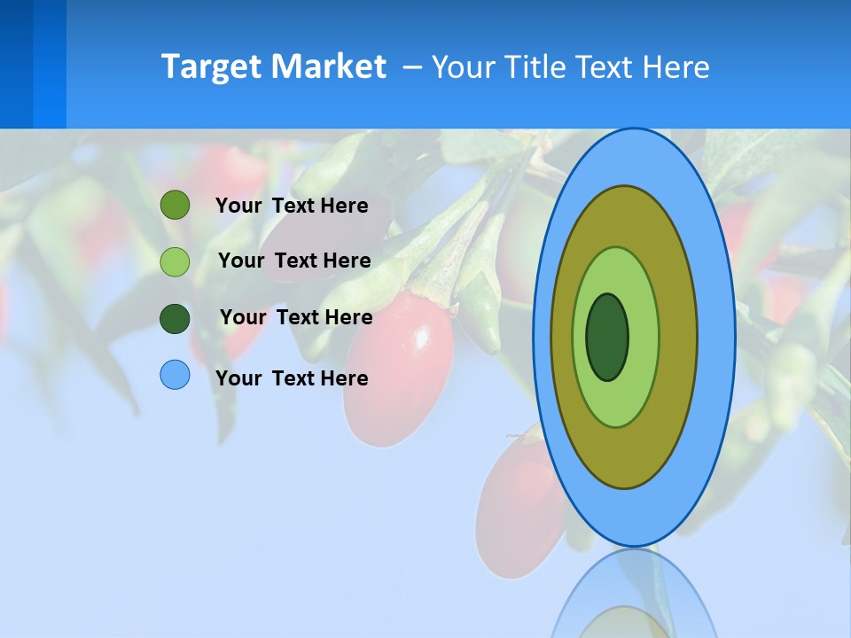 Antiaging Goji Barbarum PowerPoint Template