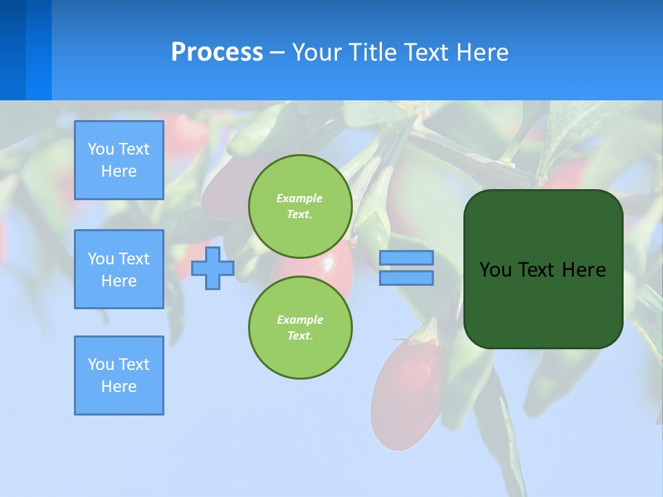 Antiaging Goji Barbarum PowerPoint Template