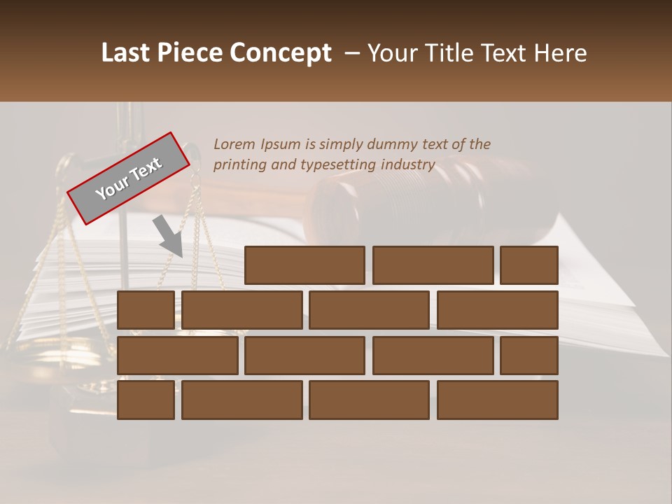 Law Weight Lawyer PowerPoint Template