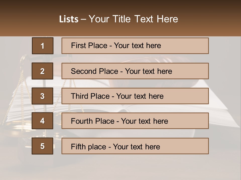 Law Weight Lawyer PowerPoint Template