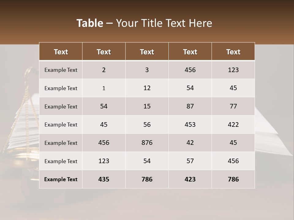 Law Weight Lawyer PowerPoint Template