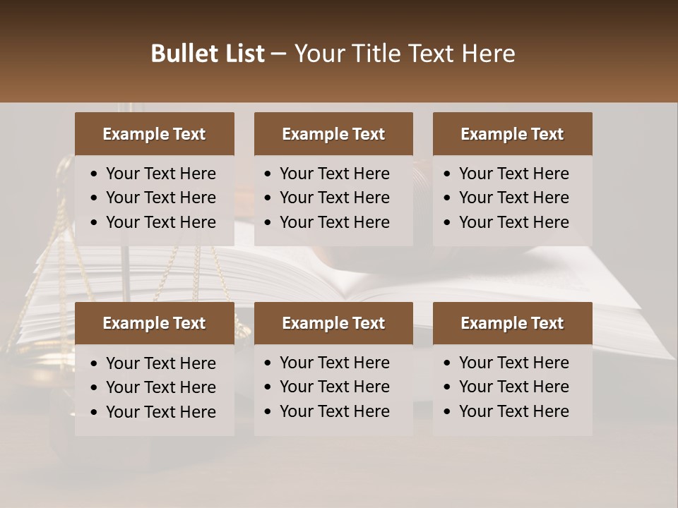 Law Weight Lawyer PowerPoint Template