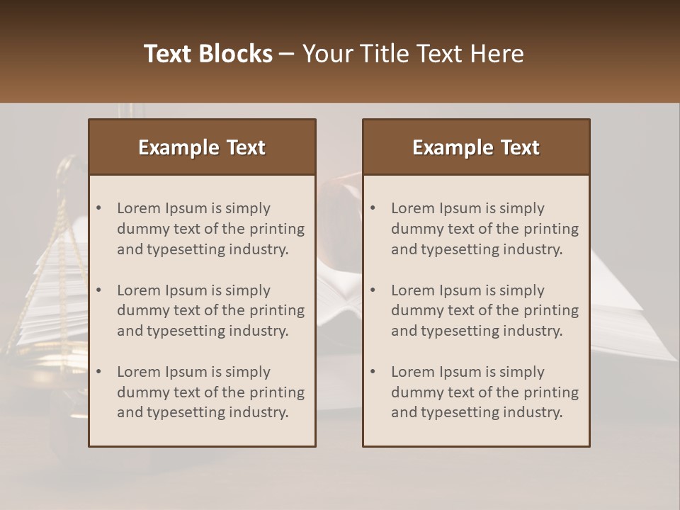Law Weight Lawyer PowerPoint Template