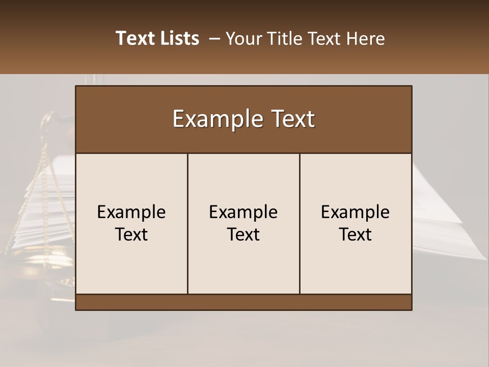 Law Weight Lawyer PowerPoint Template