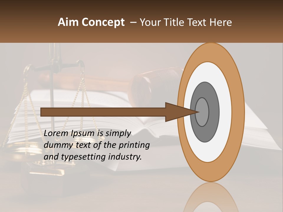 Law Weight Lawyer PowerPoint Template