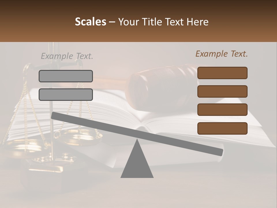 Law Weight Lawyer PowerPoint Template
