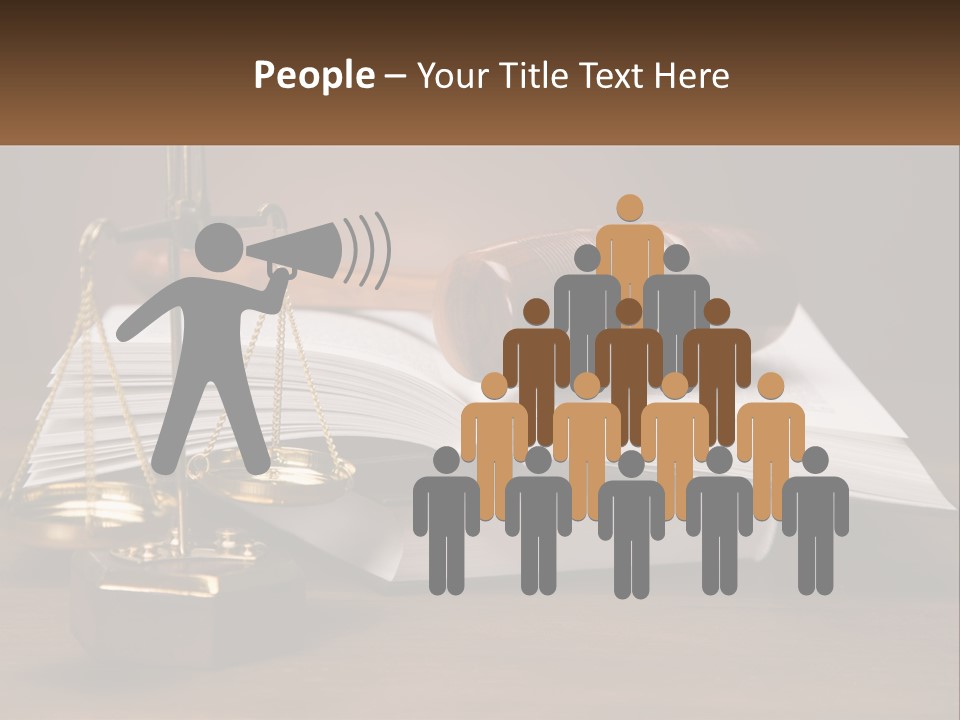 Law Weight Lawyer PowerPoint Template