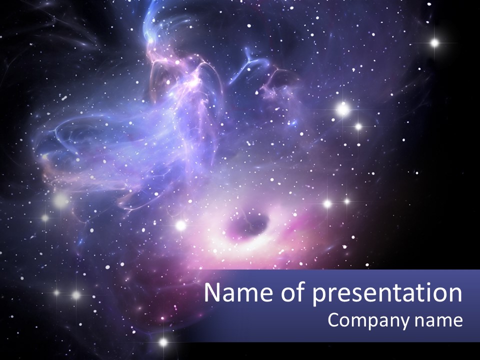 Transparent Nebulae Background PowerPoint Template