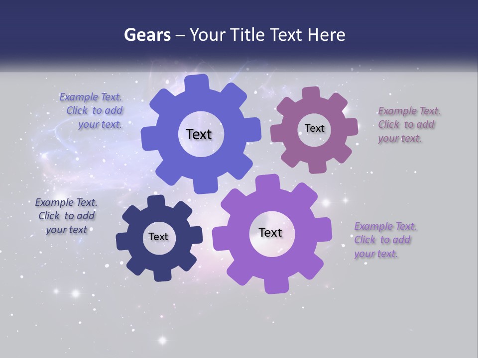 Transparent Nebulae Background PowerPoint Template