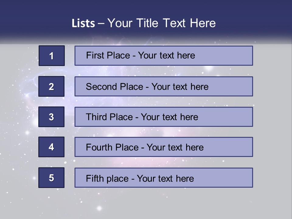 Transparent Nebulae Background PowerPoint Template