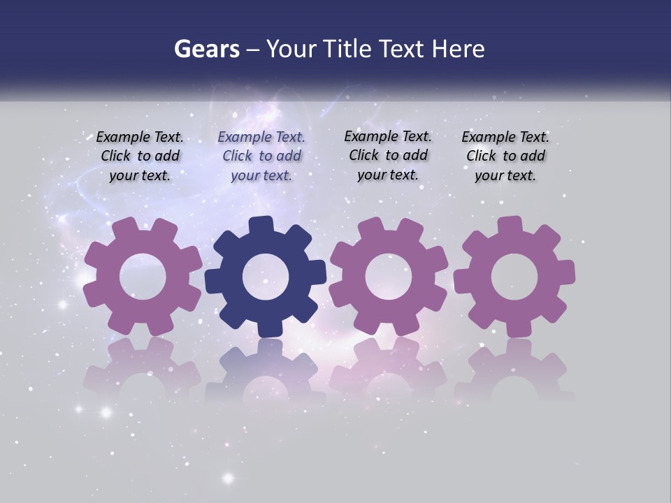 Transparent Nebulae Background PowerPoint Template