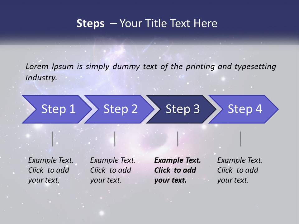 Transparent Nebulae Background PowerPoint Template