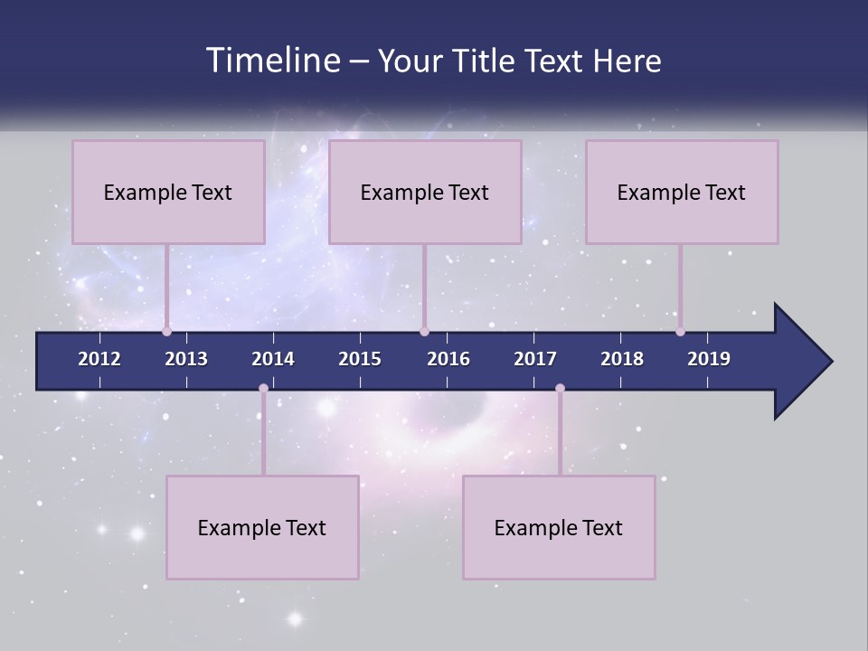 Transparent Nebulae Background PowerPoint Template