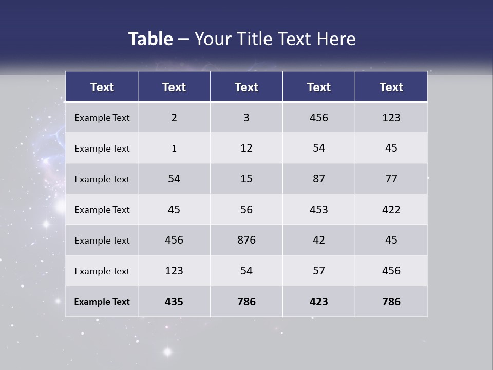 Transparent Nebulae Background PowerPoint Template