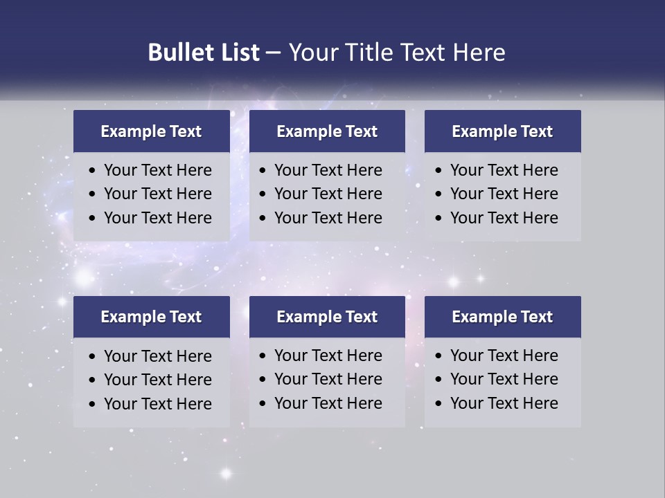 Transparent Nebulae Background PowerPoint Template