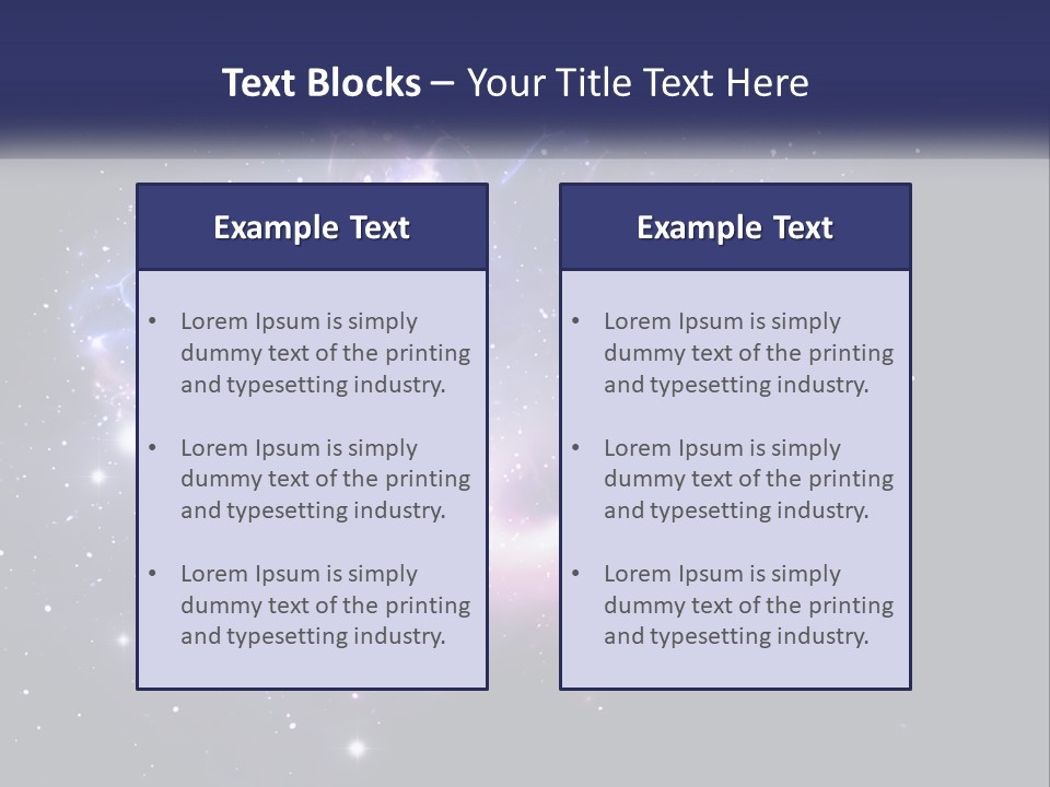 Transparent Nebulae Background PowerPoint Template