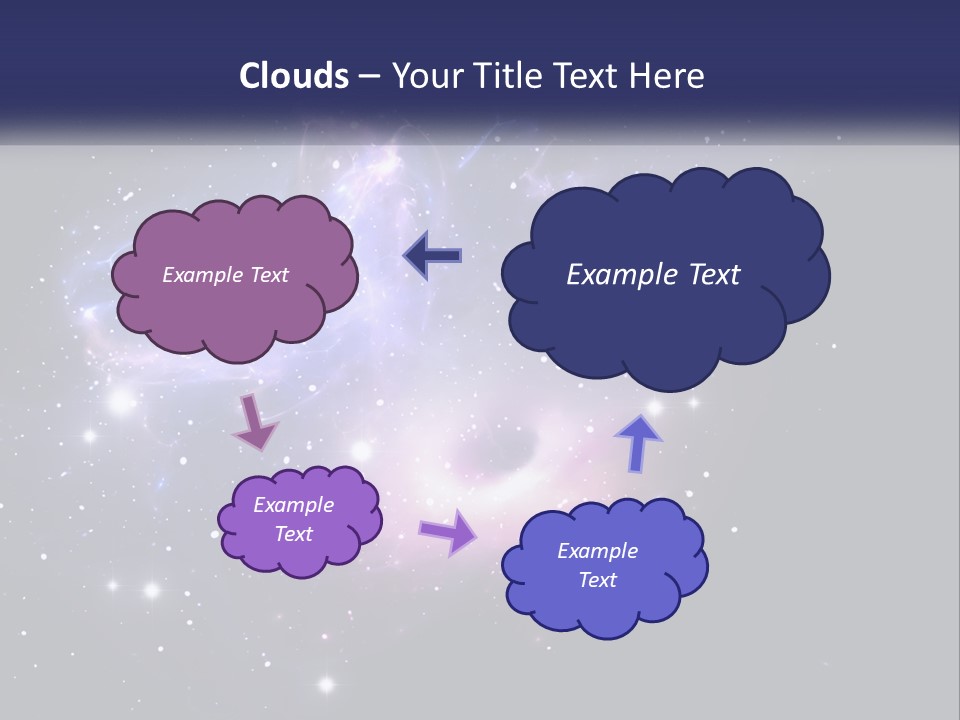 Transparent Nebulae Background PowerPoint Template