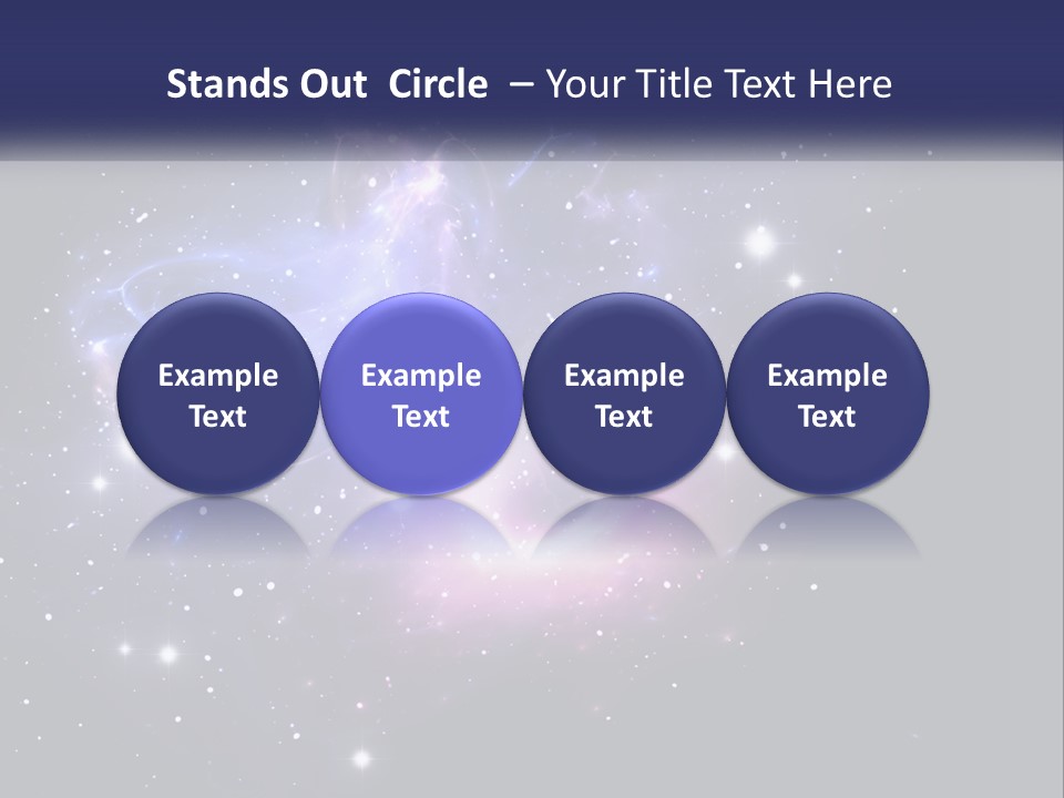 Transparent Nebulae Background PowerPoint Template