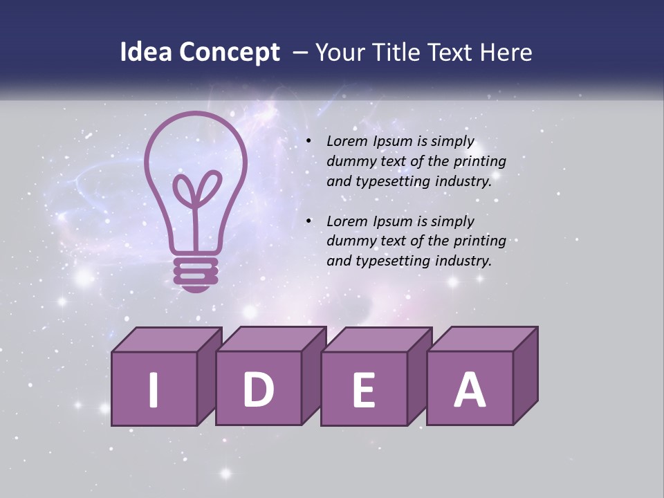 Transparent Nebulae Background PowerPoint Template